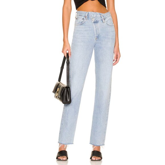 Agolde Denim - AGOLDE Criss Cross Straight Jeans in Dimension 25